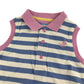 Joules Polo Shirt Age 5 Blue White Purple Stripy Sleeveless