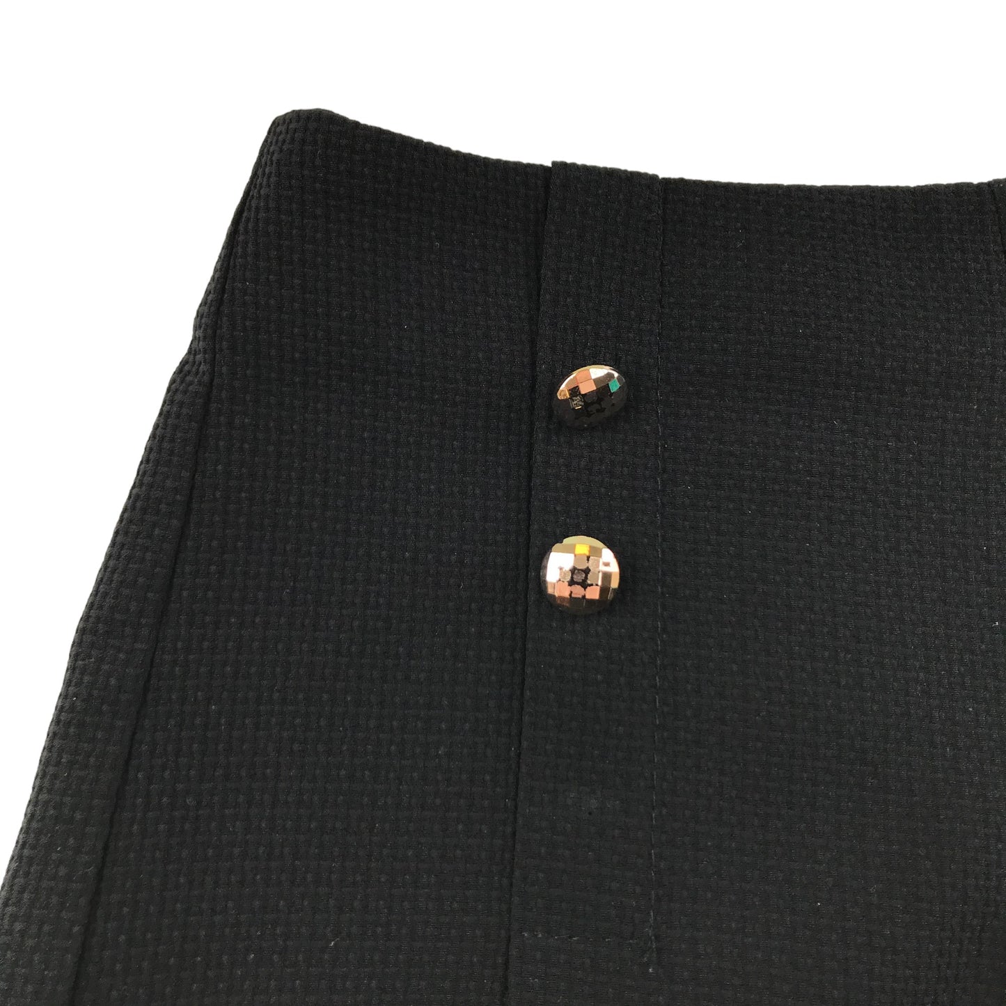 New Look Shorts Age 11 Black Button and pleat detail