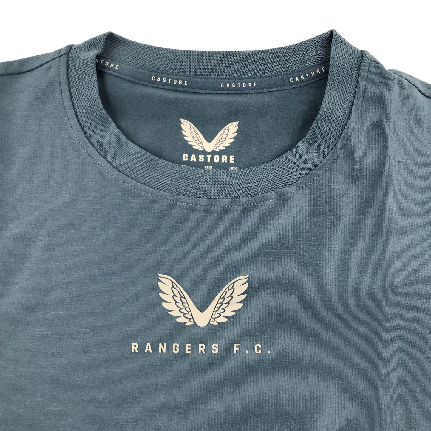 Castore Rangers FC Travel Short Sleeved T-Shirt - Coronet Blue
