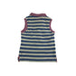 Joules Polo Shirt Age 5 Blue White Purple Stripy Sleeveless