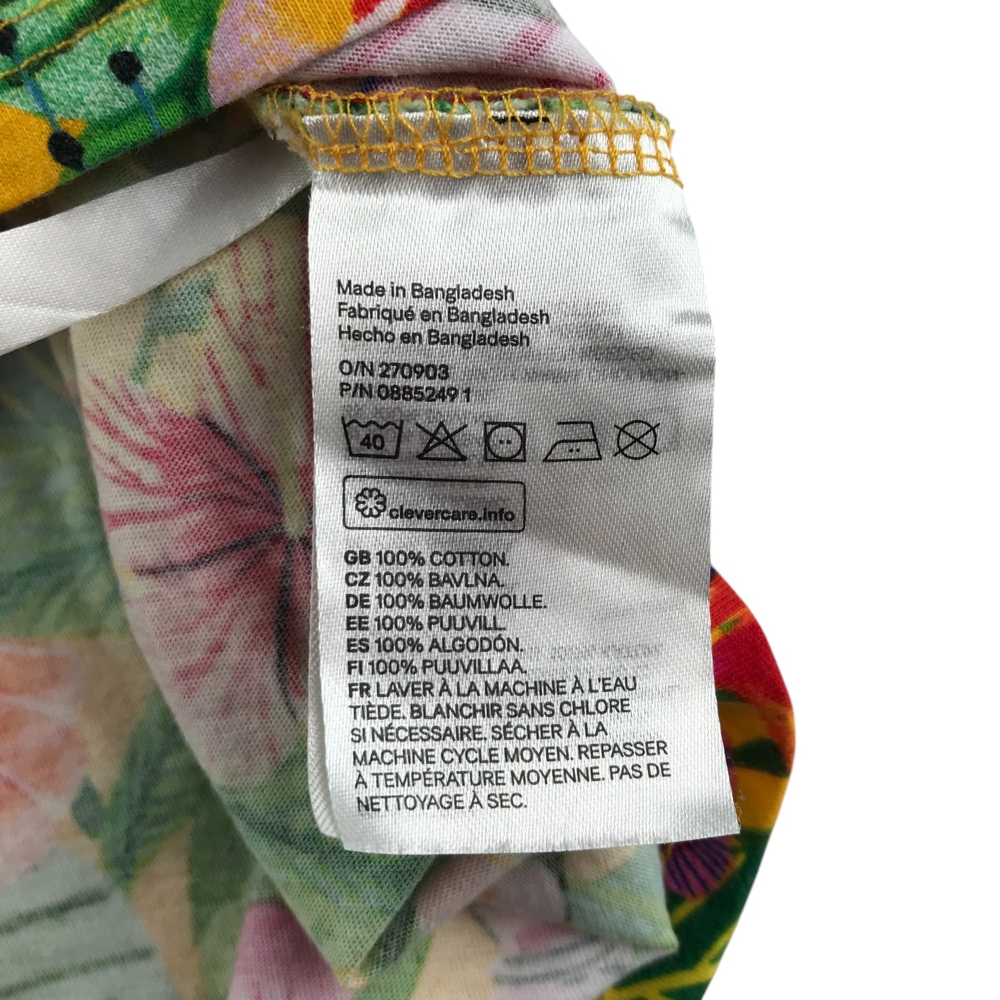 Emma Jayne X H&M dress 9-10 years multicoloured floral and animal print design cotton