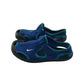 Nike Aqua Shoes Shoe Size 13.5 junior Blue With Straps