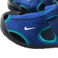 Nike Aqua Shoes Shoe Size 13.5 junior Blue With Straps