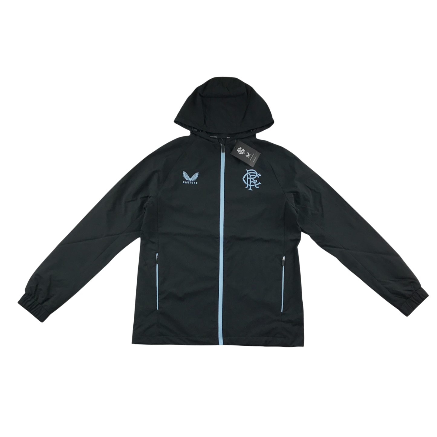 Castore Rangers FC Pro Players Training Rain Jacket - Black