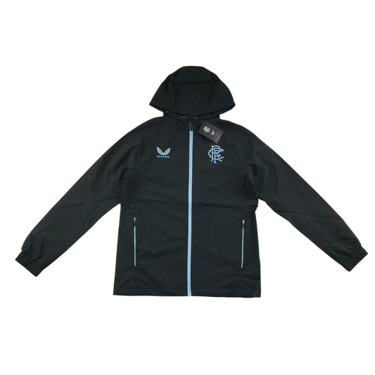 Castore Rangers FC Pro Players Training Rain Jacket - Black