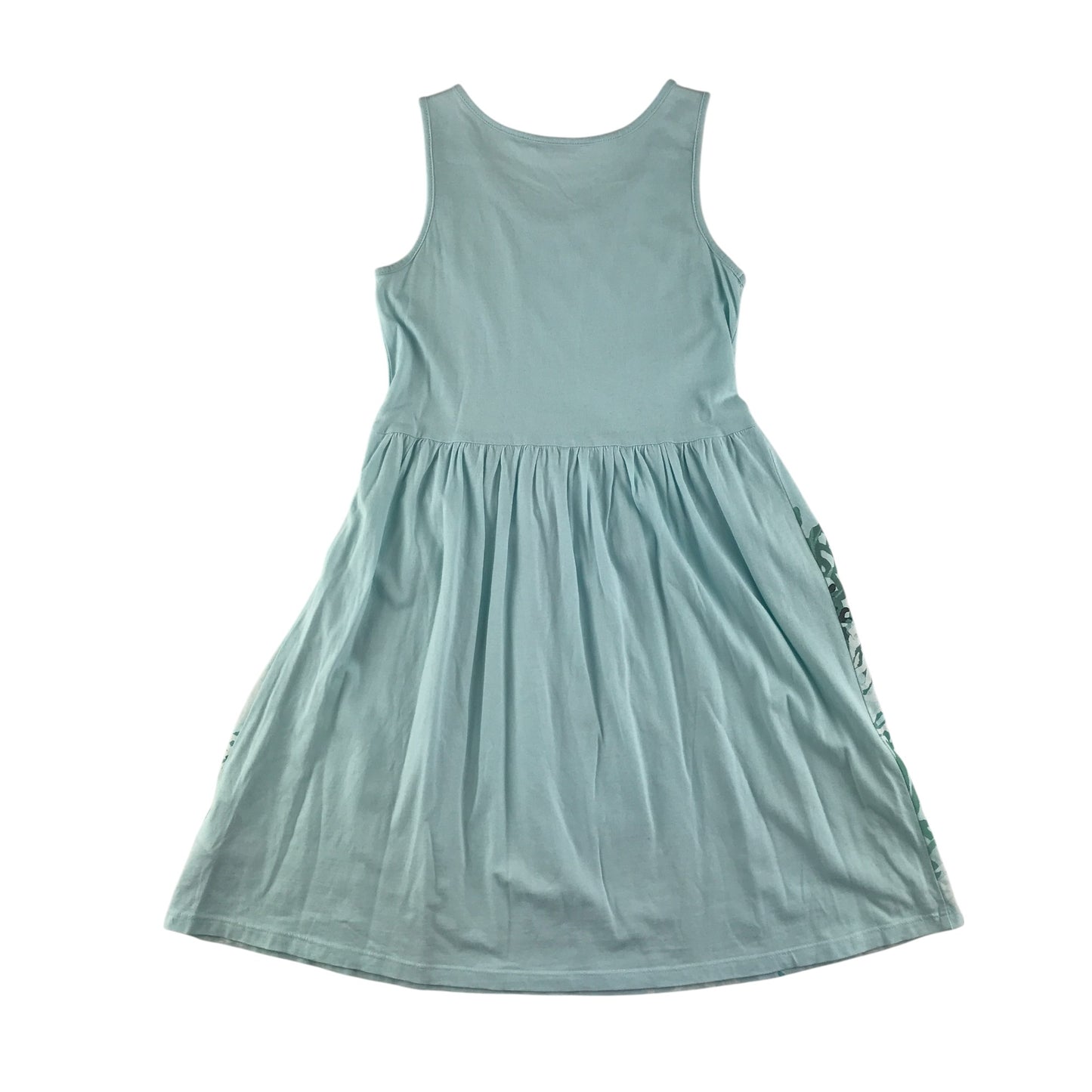 H&M dress 9-10 years blue ocean themed scuba driving cotton