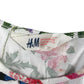 H&M dress 9-10 years white floral and butterfly print cotton