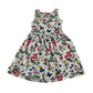 H&M dress 9-10 years white floral and butterfly print cotton