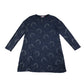 Hullabaloo dress 11-12 years navy with unicorns and love heart print