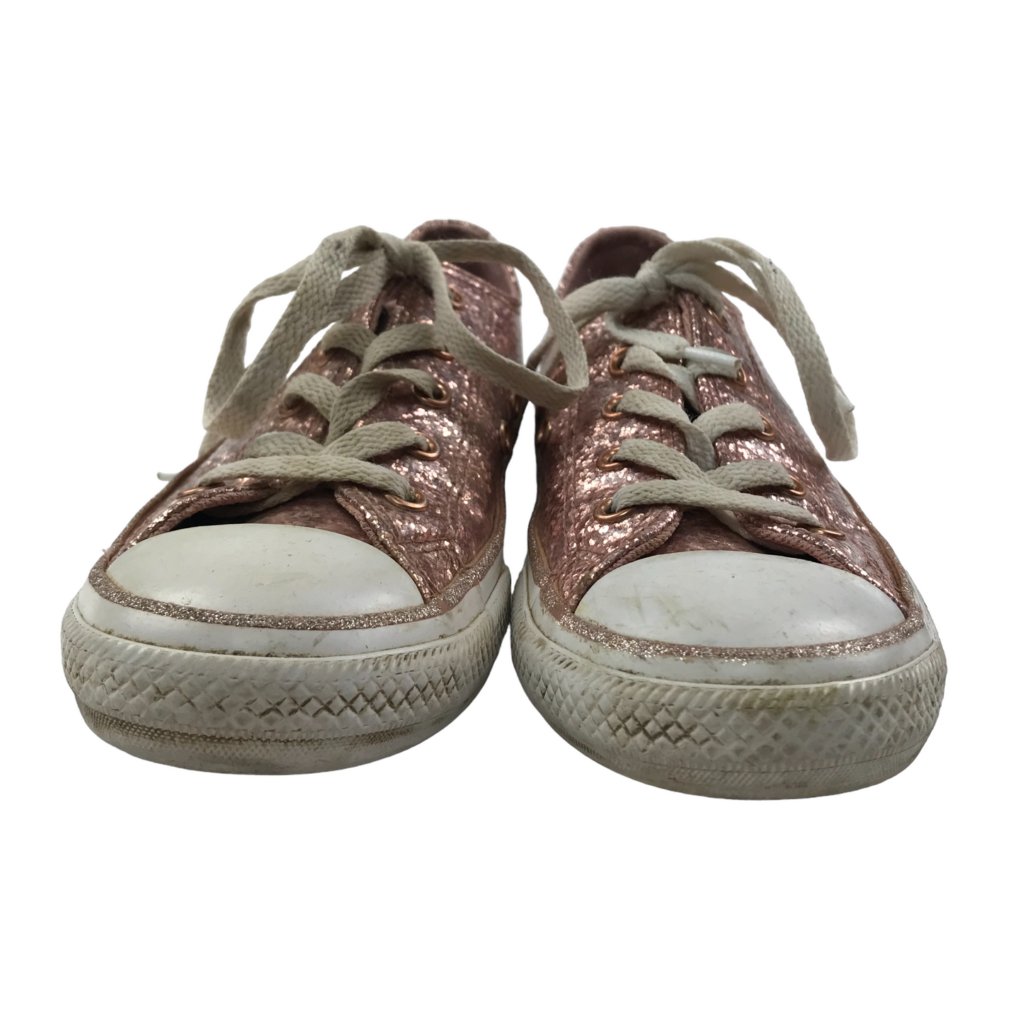 Converse All Stars Glittery Pink Trainers Shoe Size 13 junior