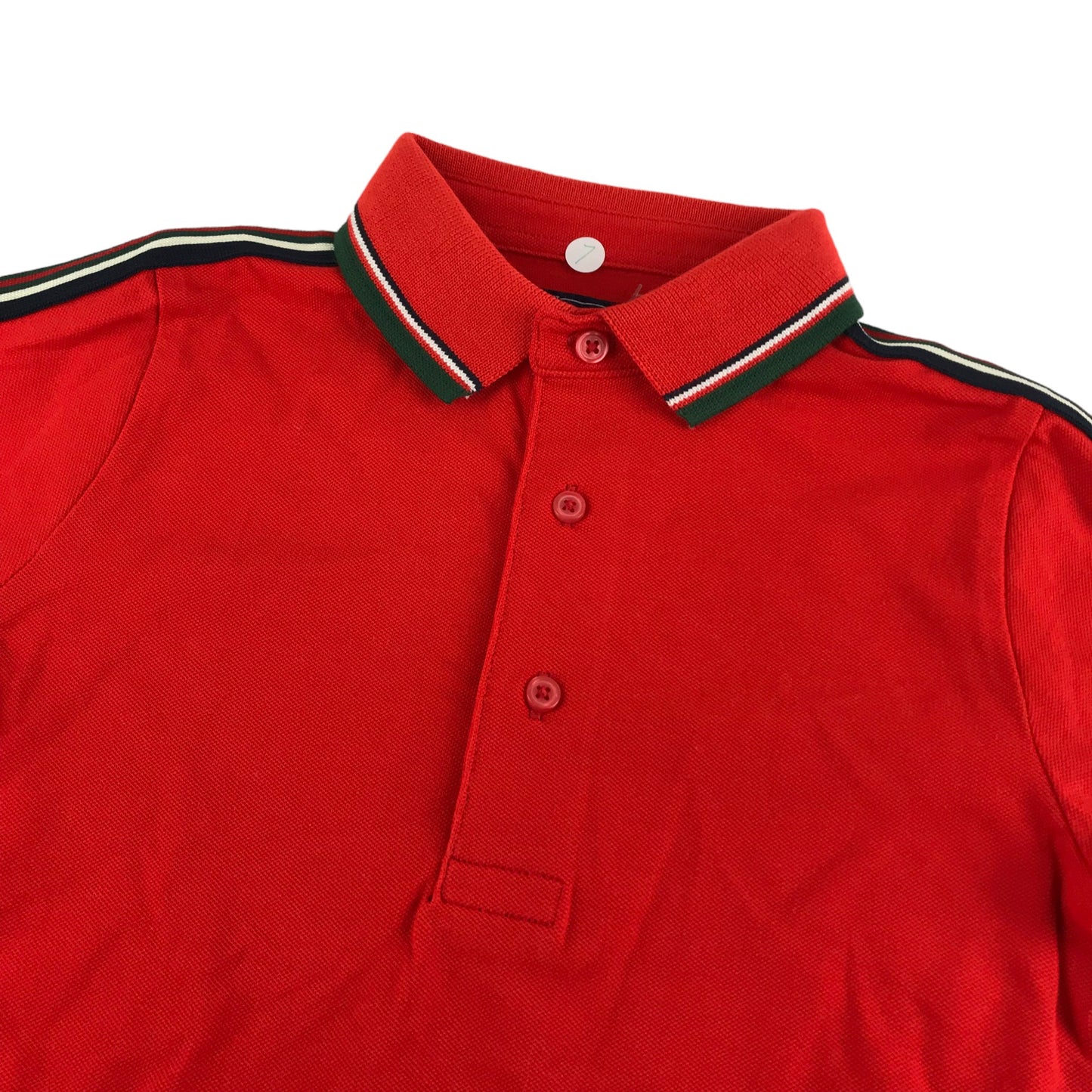 Next Polo Shirt Age 7 Red Short Sleeve