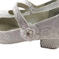 Monsoon heeled pumps shoe size 1 white lace layered party shoes