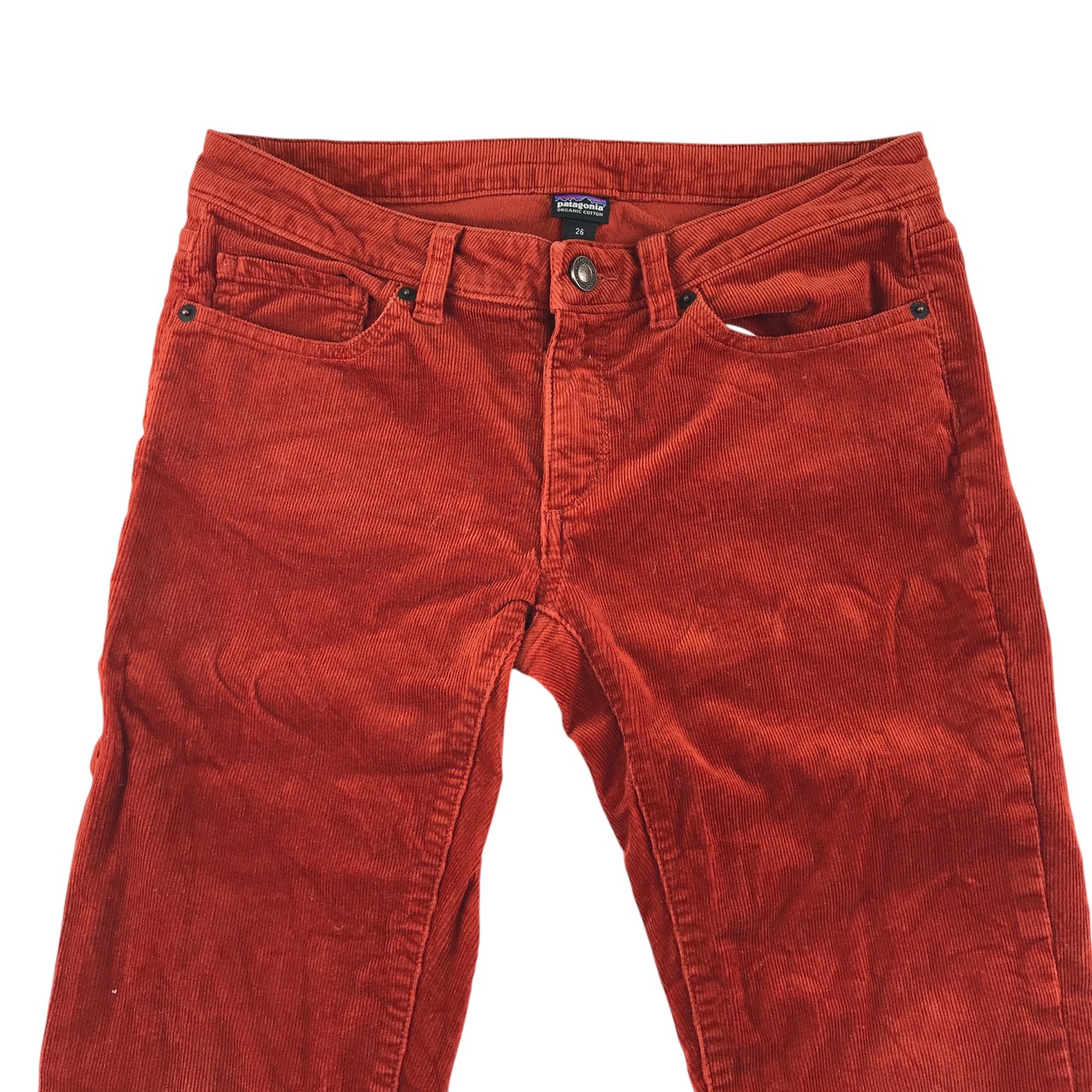 Patagonia trousers 26inch waist 12 years burnt orange corduroy
