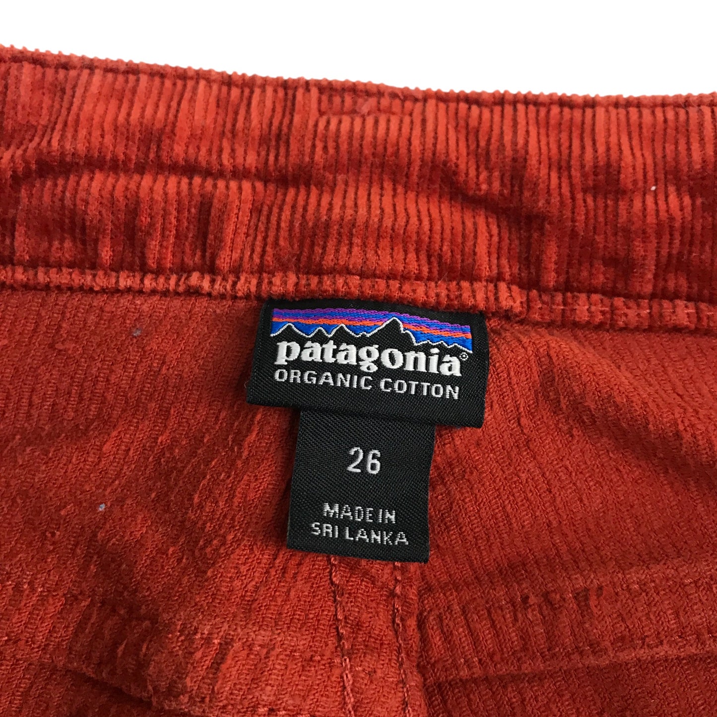 Patagonia trousers 26inch waist 12 years burnt orange corduroy