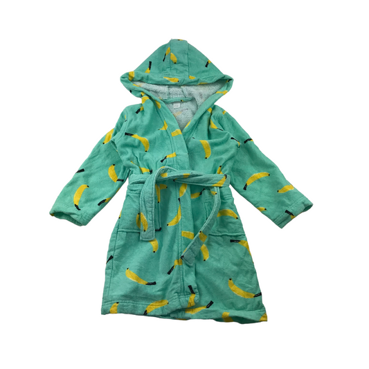 H&M Mint Colour Banana Dressing Gown Towel Age 6