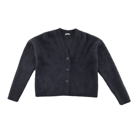 Next Cardigan 10-11 Years Black Button Up Fluffy