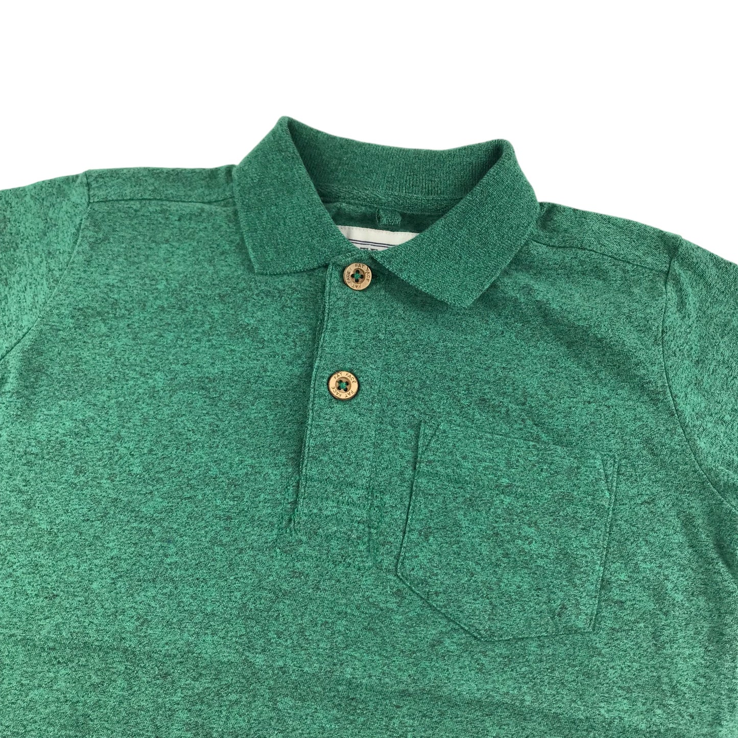 Fatface Polo Shirt Age 6 Green Short Sleeve
