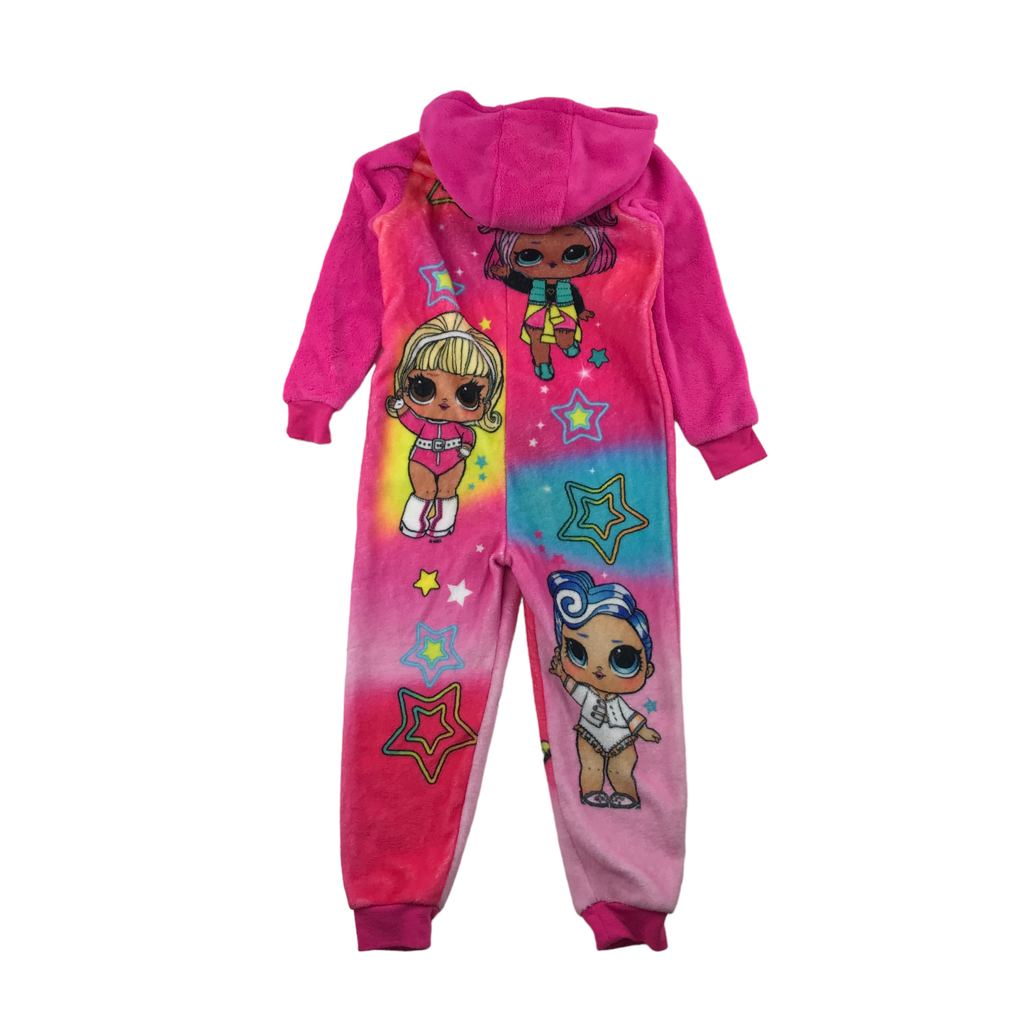 Pink LOL Graphics Onesie Age 7