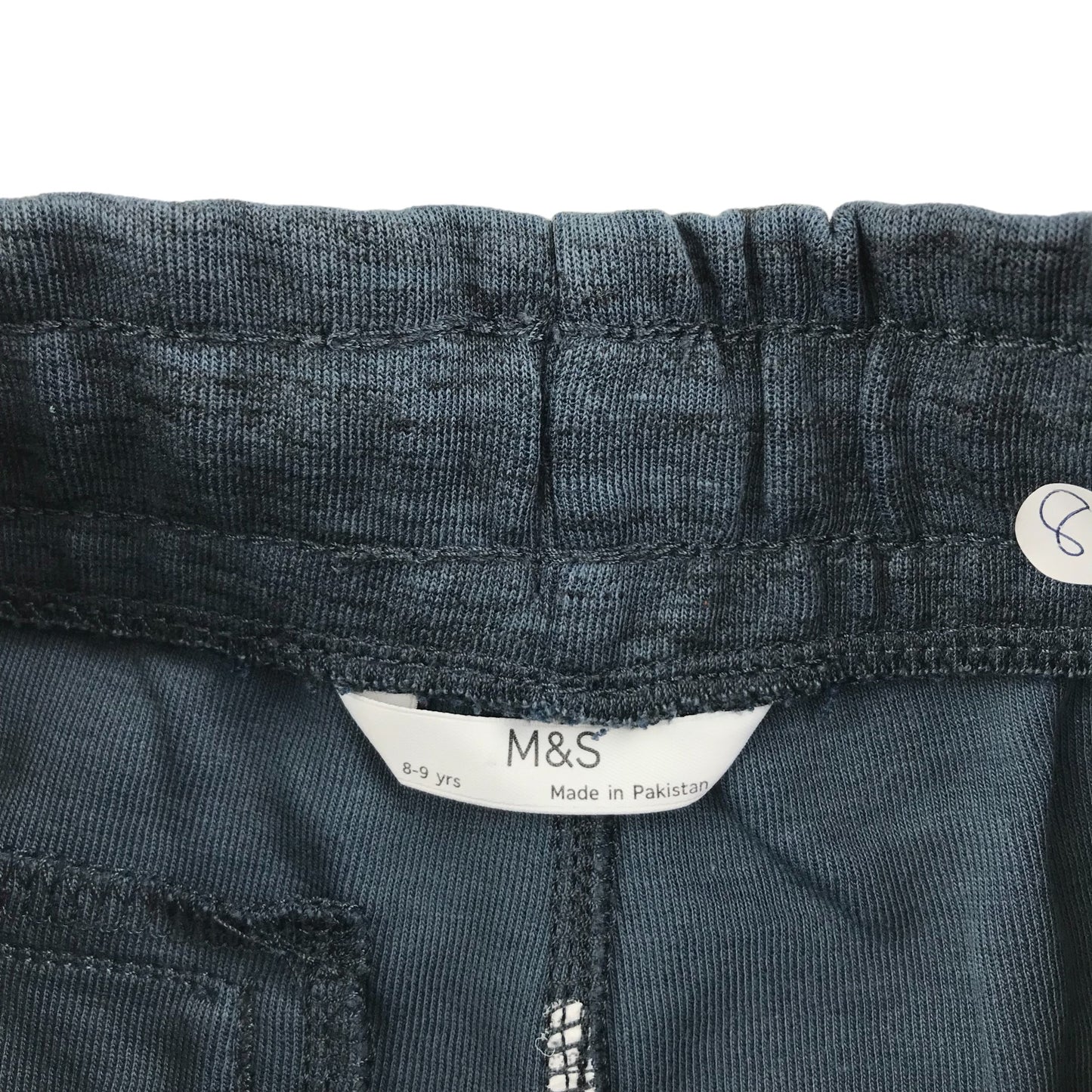 M&S Shorts Age 8 Navy Plain