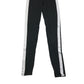 H&M Leggings Age 12 Black Side Panel Stripes Cotton Blend