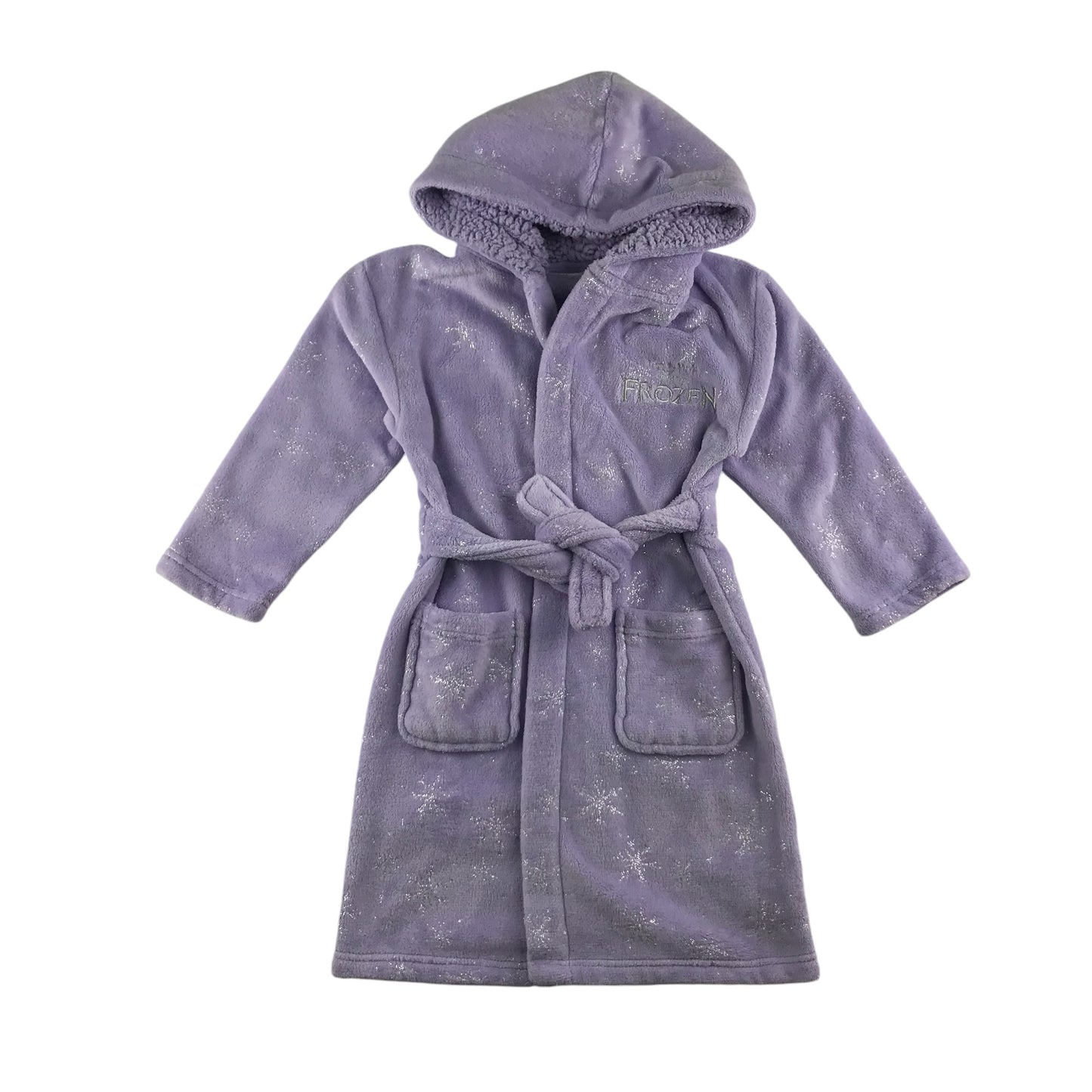 M&S dressing gown 5-6 years lilac Disney Frozen