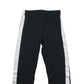 H&M Leggings Age 12 Black Side Panel Stripes Cotton Blend