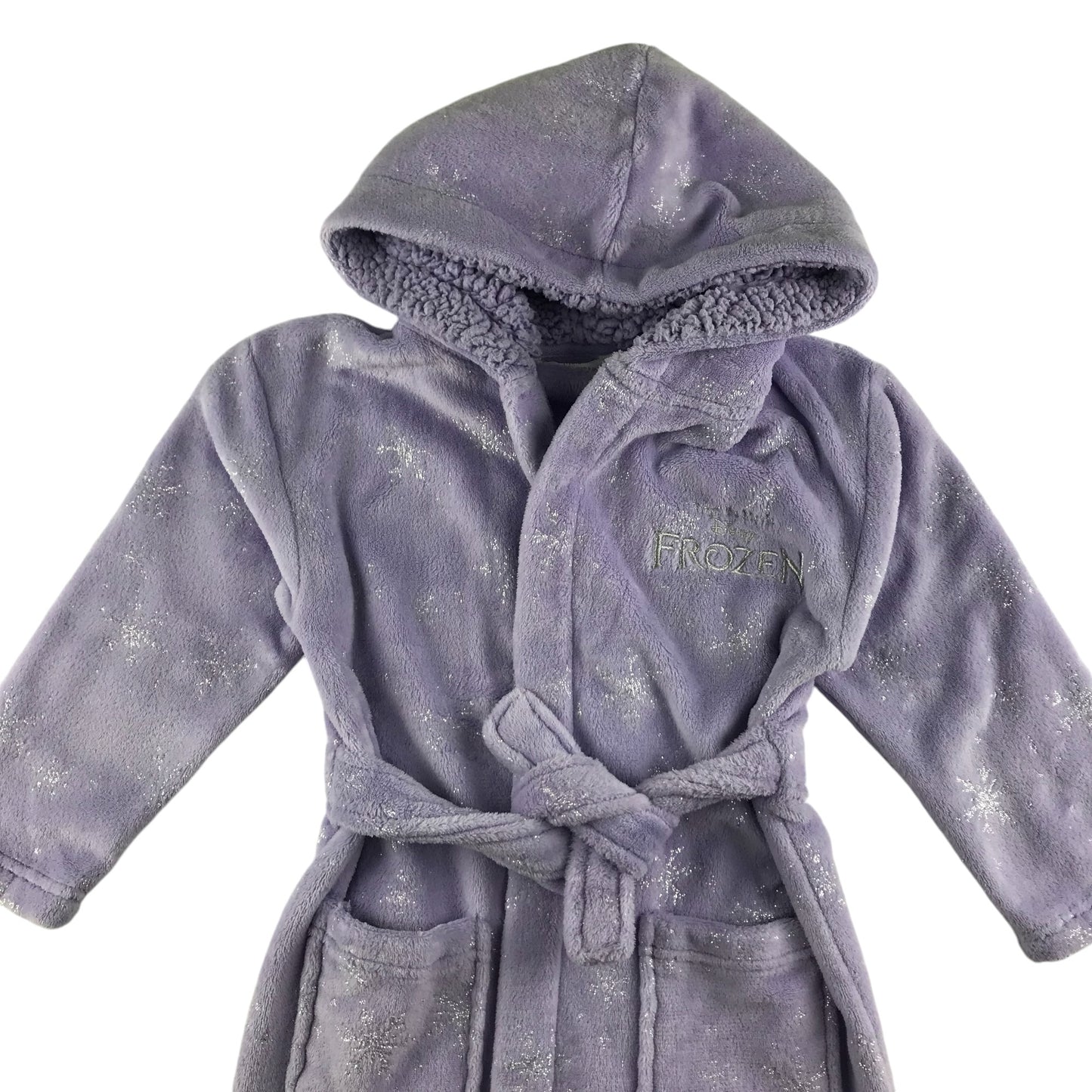 M&S dressing gown 5-6 years lilac Disney Frozen