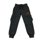 Primark joggers 5-6 years grey cargo style Jurassic World logo