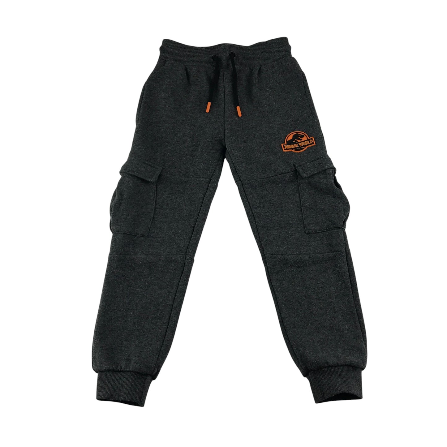 Primark joggers 5-6 years grey cargo style Jurassic World logo