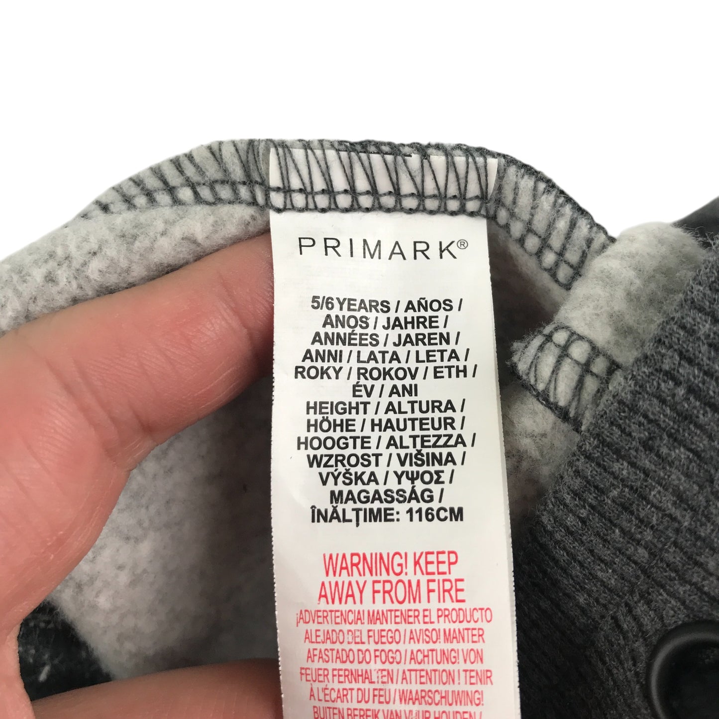 Primark joggers 5-6 years grey cargo style Jurassic World logo
