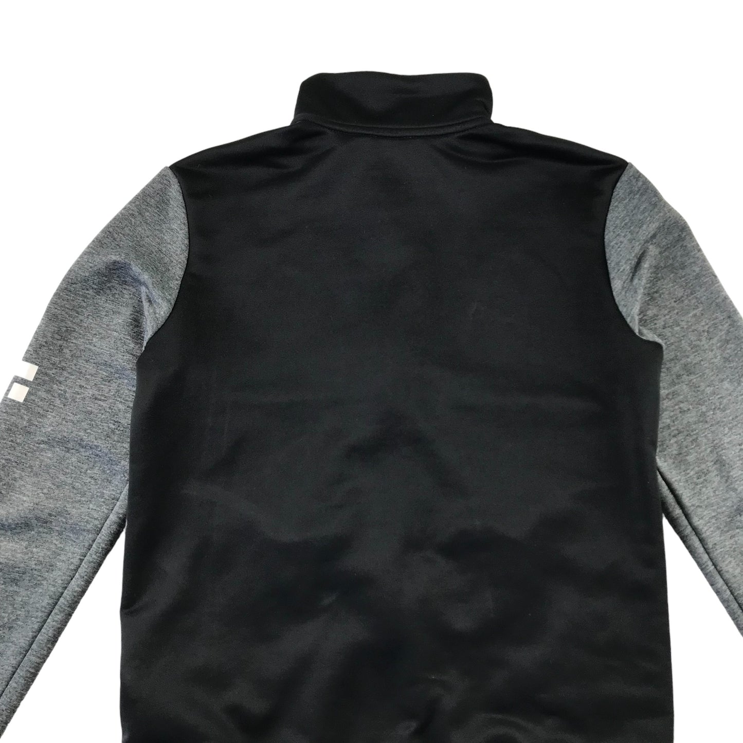 Adidas Sweatshirt 11-12 years grey and black panelled zip top