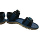 Clarks Sandals Shoe Size 9 Navy and Blue Camo Pattern with Straps