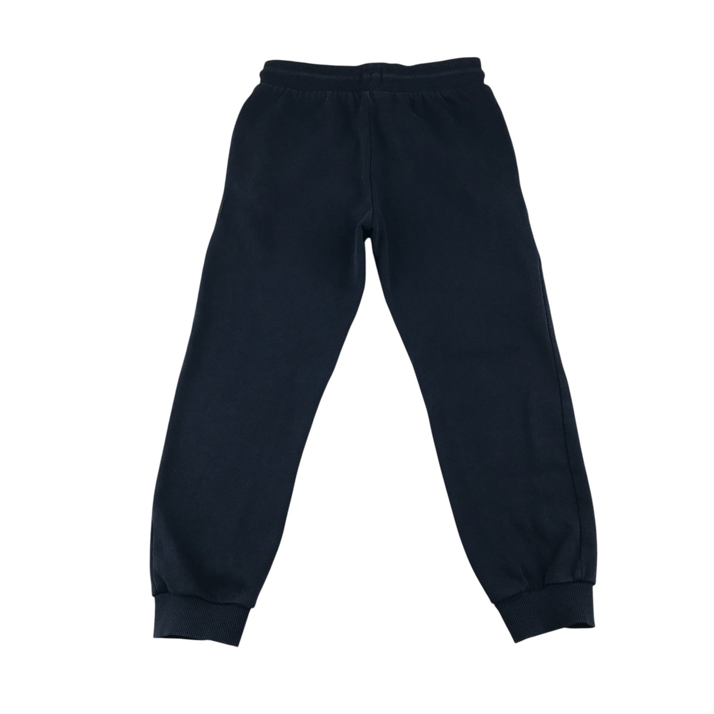 F&F joggers 7-8 years navy plain elasticated waist cuffed leg