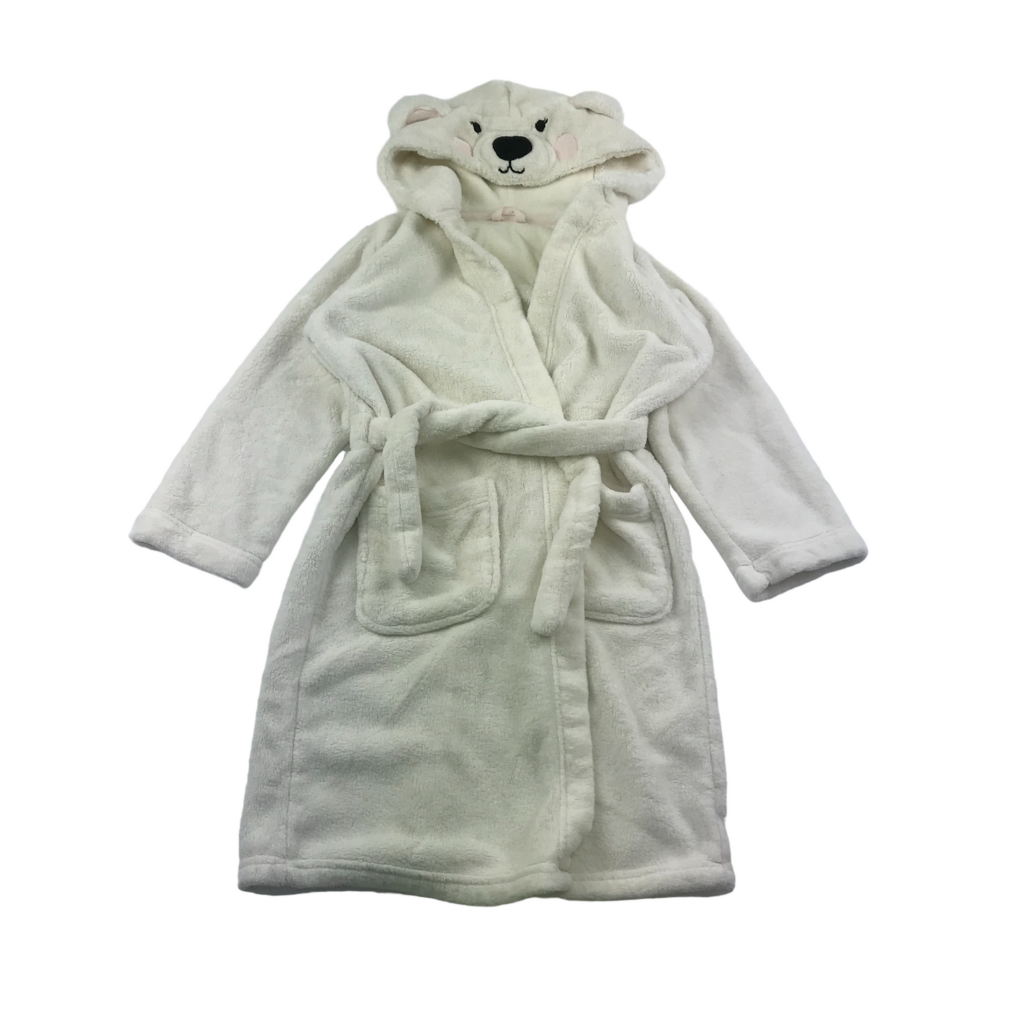 M&S White Polar Bear Dressing Gown Age 7