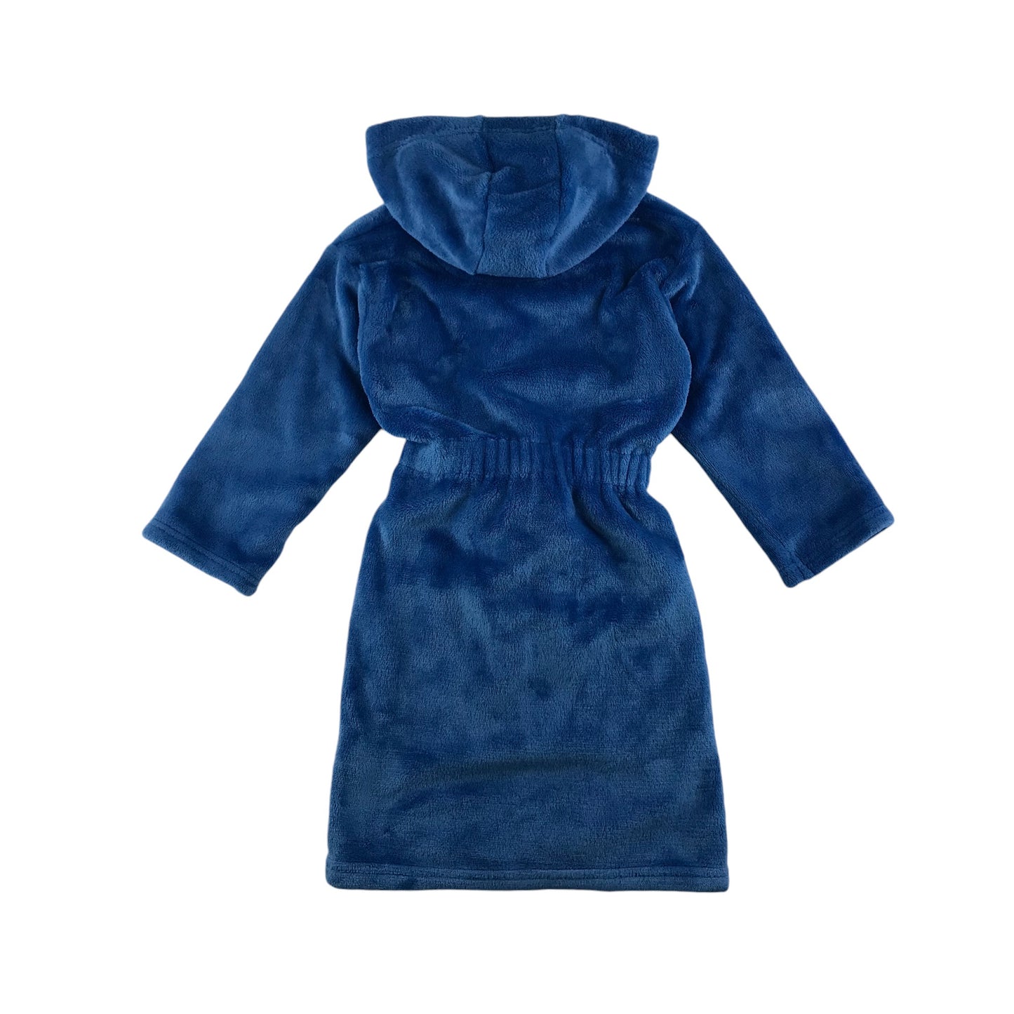 M&S dressing gown 5-6 years plain blue Paddington bear