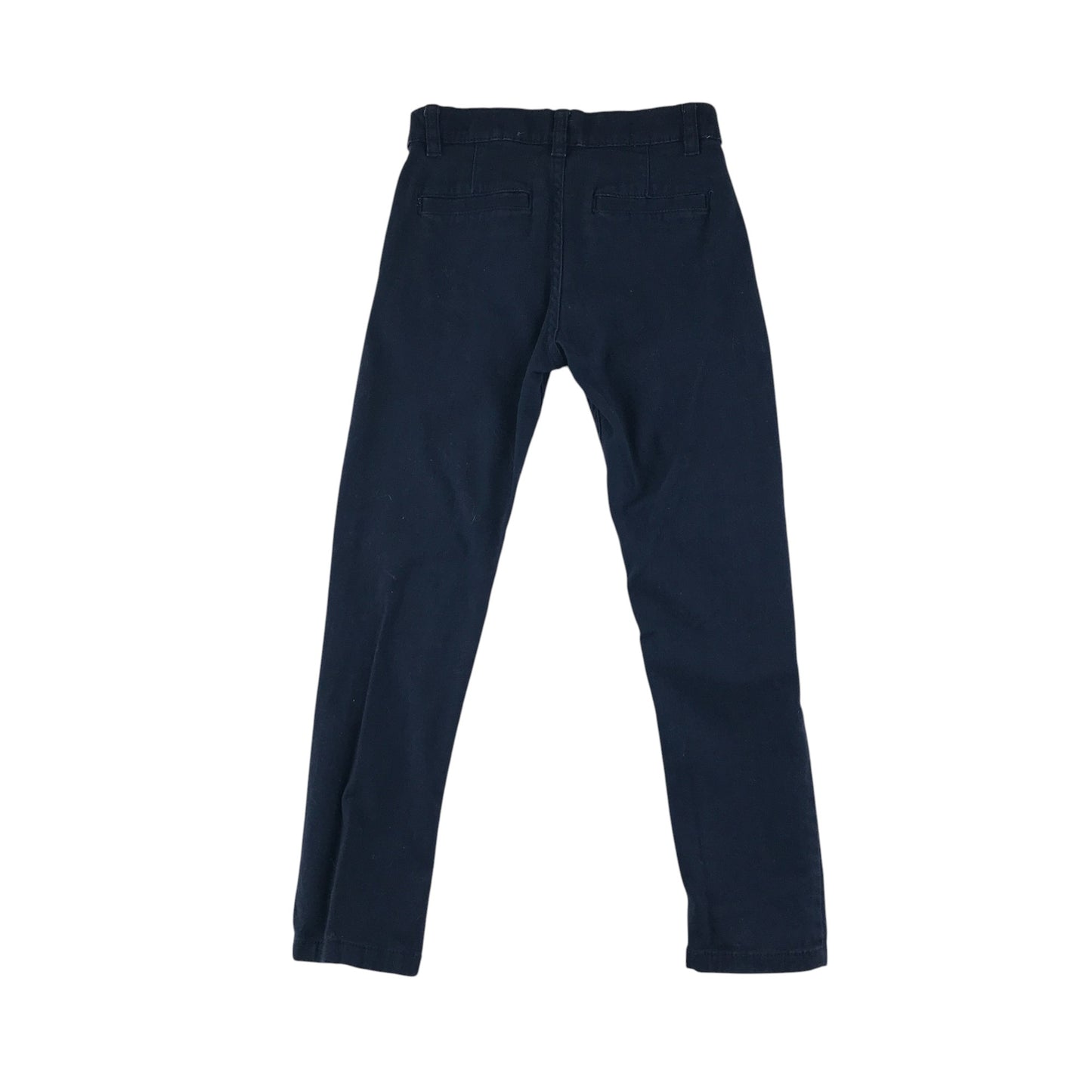 Tu trousers 6-7 years navy plain chino style adjustable waist