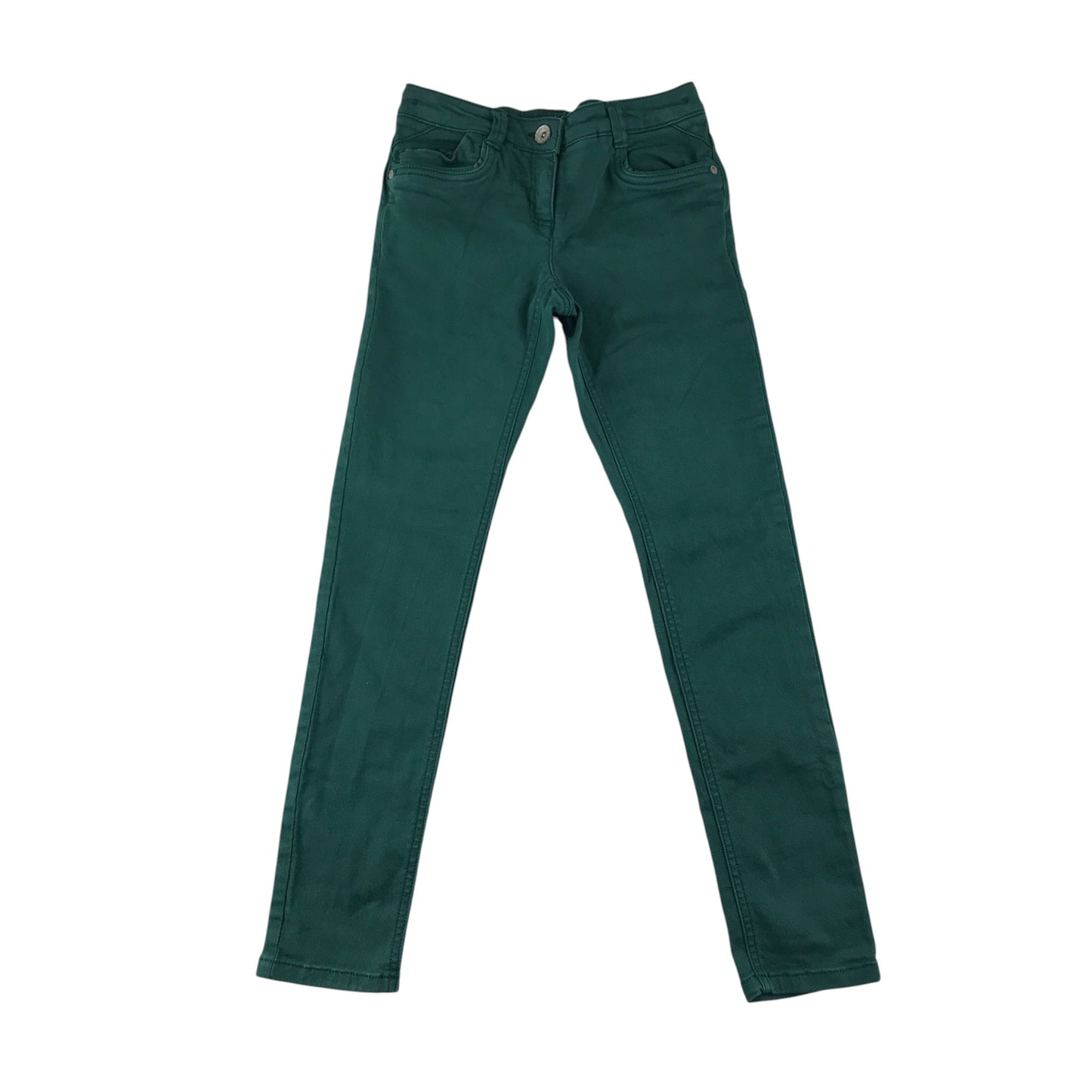 Next jeans 9-10 years emerald green plain skinny