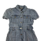 Matalan playsuit 8-9 years blue denim button up