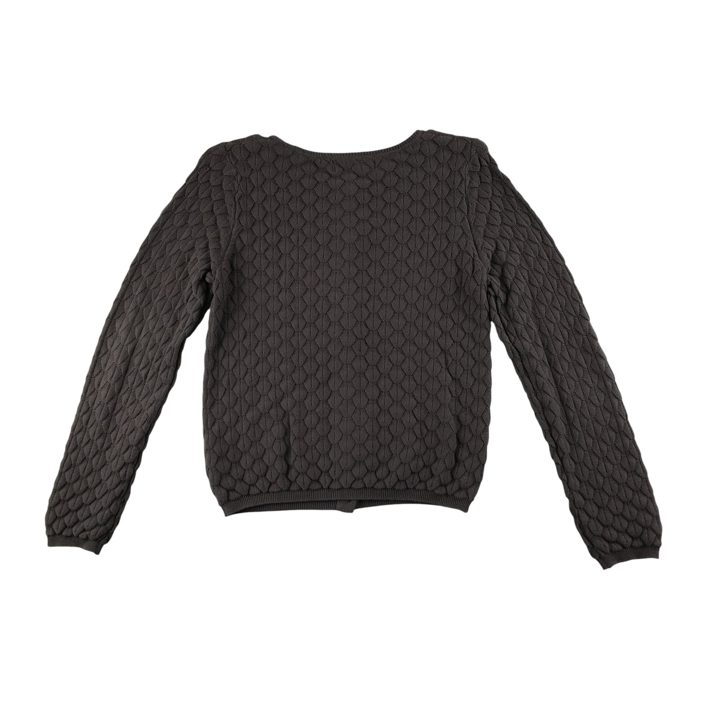 H&M Cardigan 8-9 Years Brown Button Up Cotton Knit