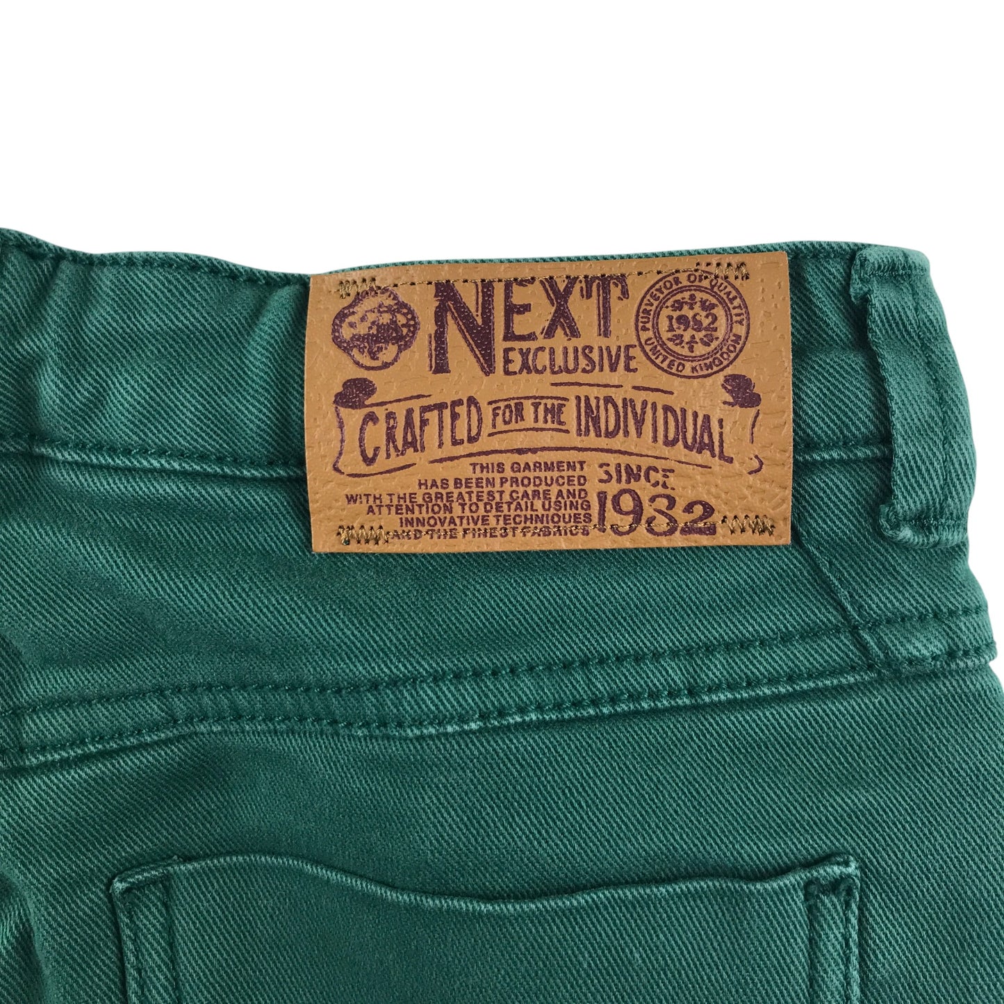 Next jeans 9-10 years emerald green plain skinny