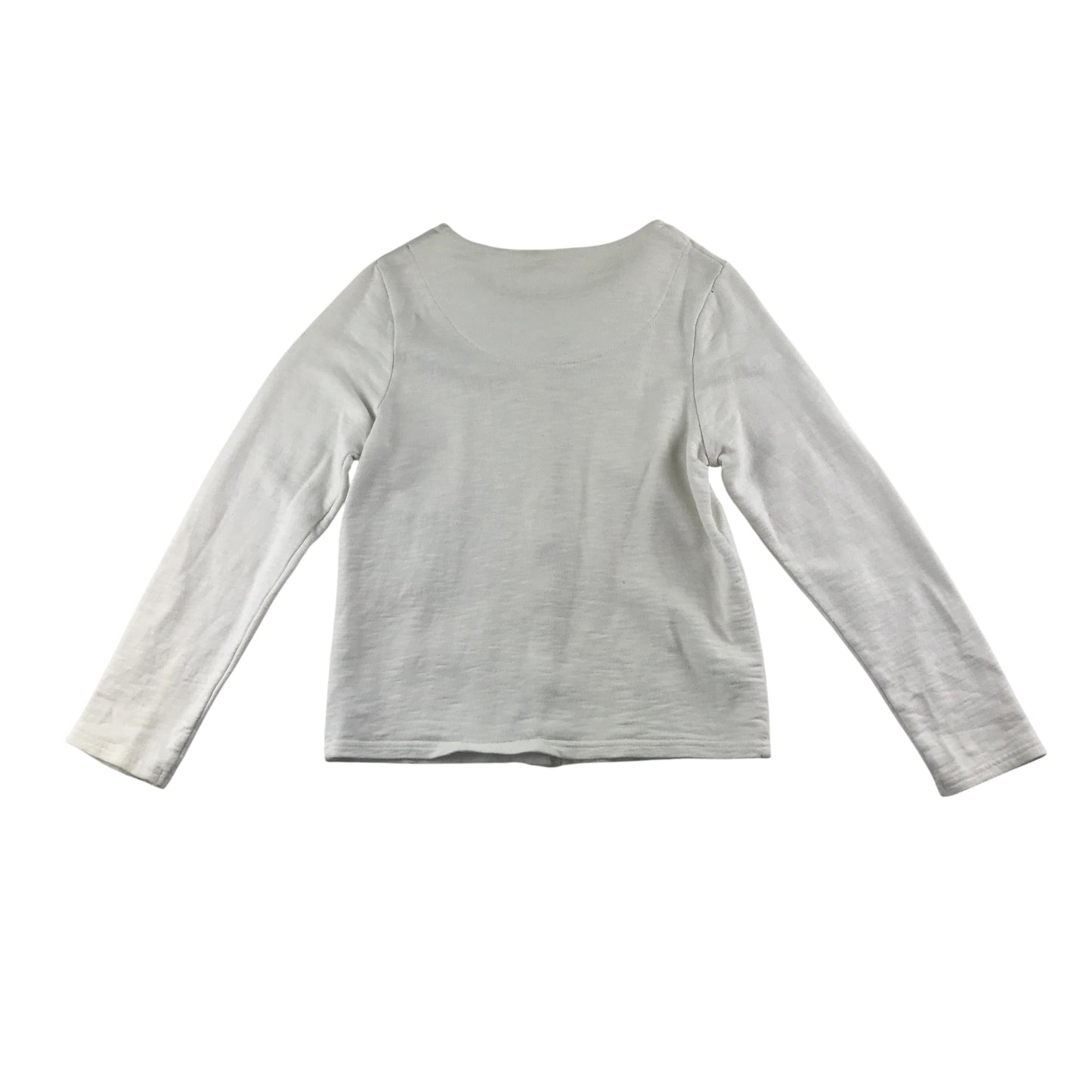 Next Cardigan 8-9 Years Cream Button Up Cotton