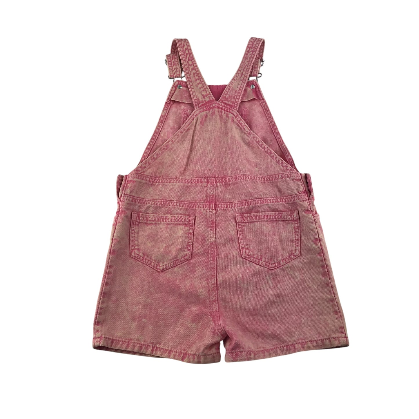 Tu dungaree shorts 9-10 years pink denim plain cotton