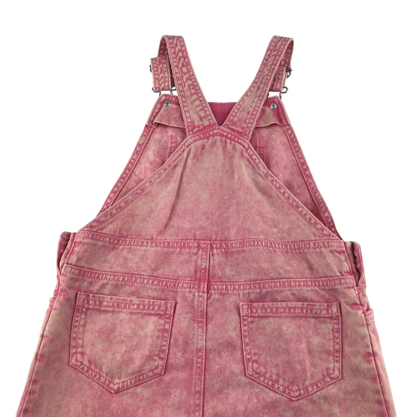 Tu dungaree shorts 9-10 years pink denim plain cotton