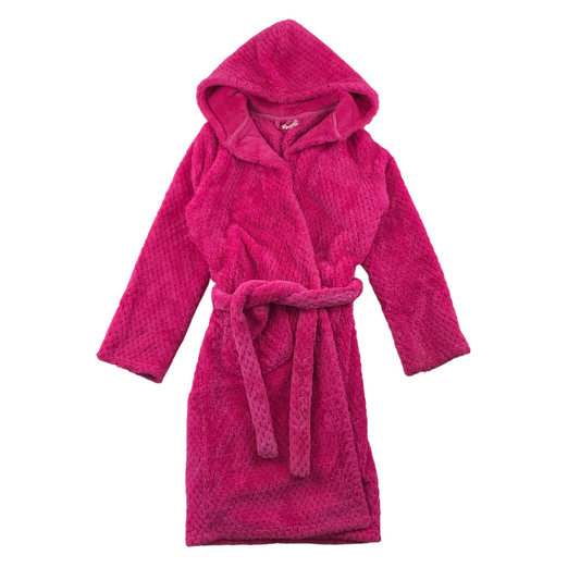 M&S Pink Plain Dressing Gown Age 9