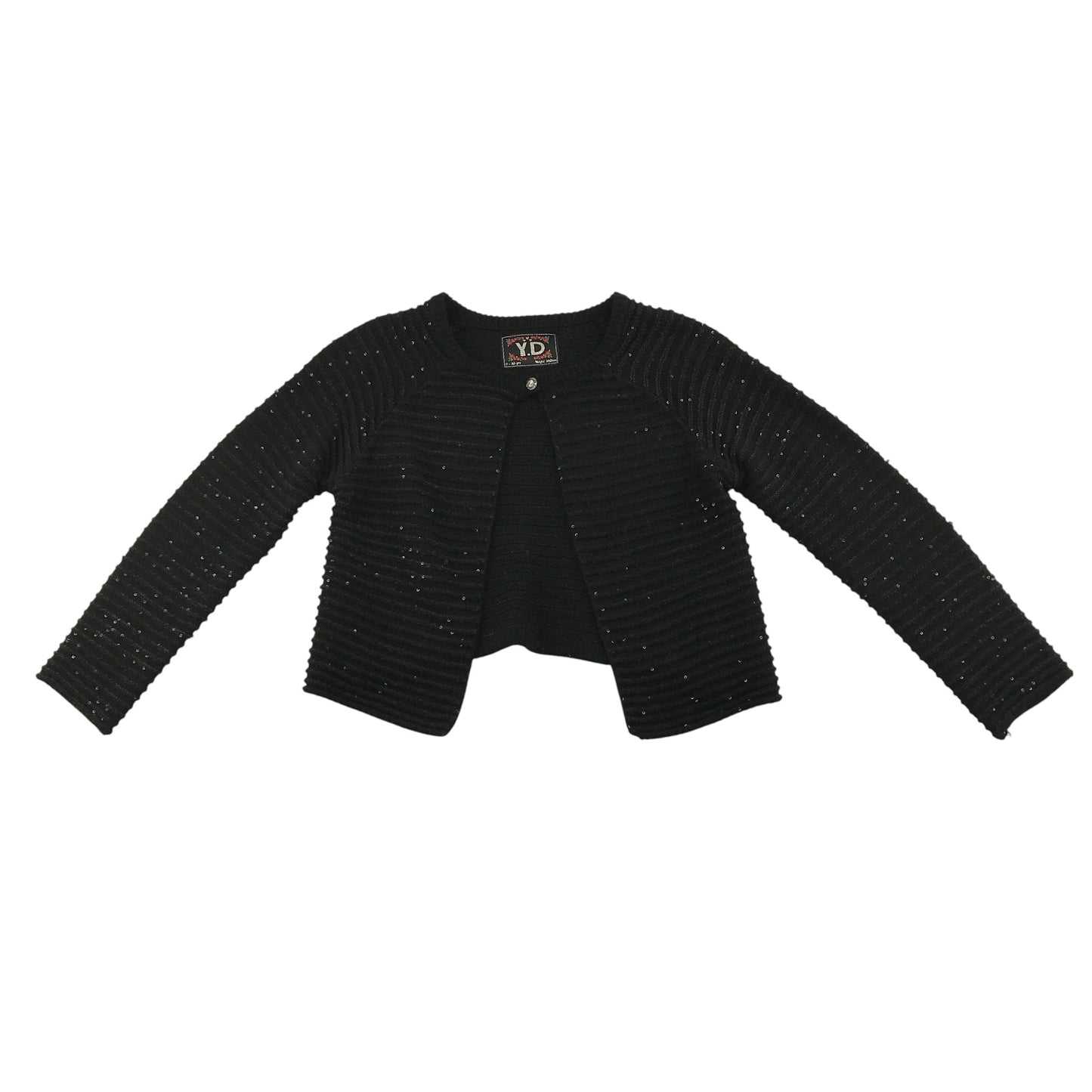 YD Cardigan 9-10 Years Black Knit with Sequins