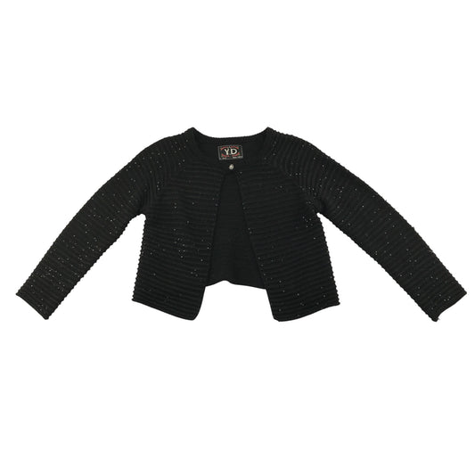 YD Cardigan 9-10 Years Black Knit with Sequins