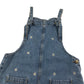 John Lewis dungaree shorts 10-11 years blue denim plain cotton