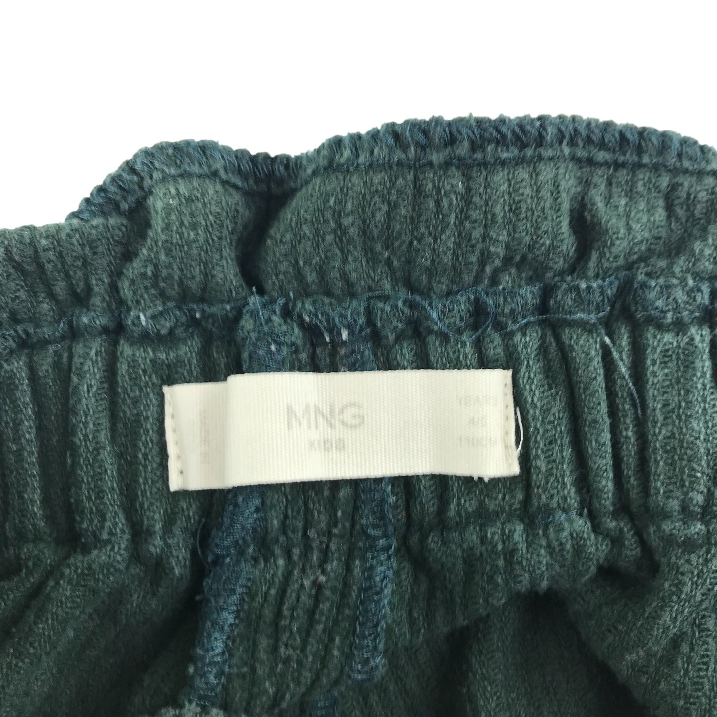 MNG trouser 4-5 year dark green corduroy wide leg
