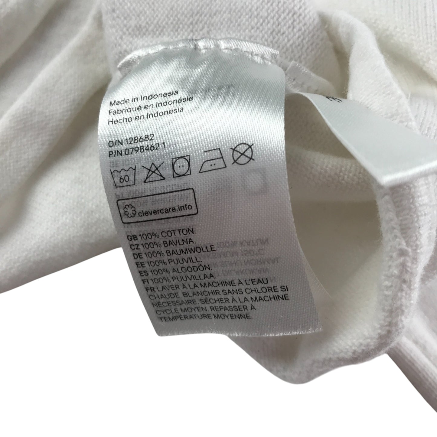 H&M Cropped Cardigan 6-7 Years White Cotton
