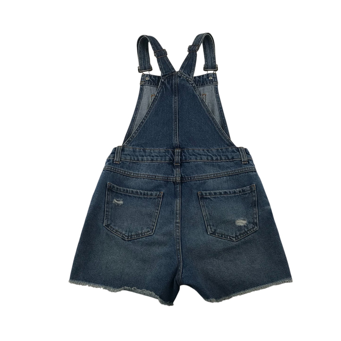 New Look dungaree shorts 10-11 years blue denim plain cotton